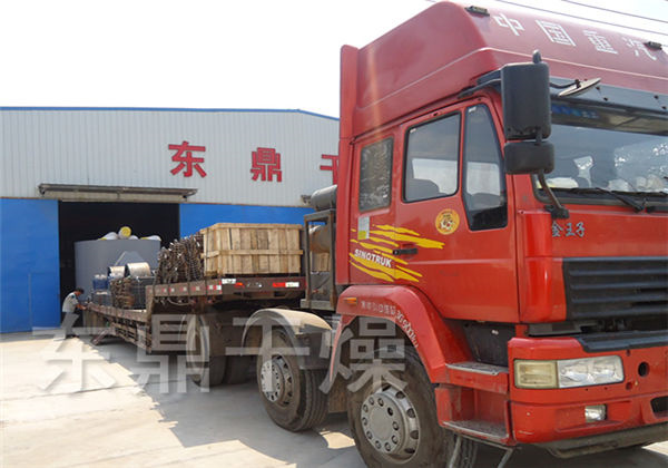 煤泥干燥機(jī)設(shè)備質(zhì)量好，煤泥干燥機(jī)發(fā)貨現(xiàn)場(chǎng)